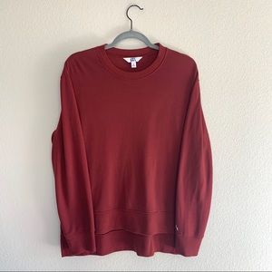 JoyLab burgundy crewneck pullover